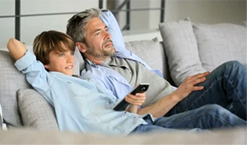 Children follow their father's example