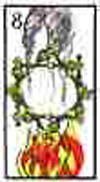 A tarot card