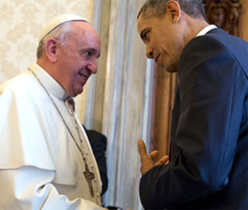 Pope with Obama