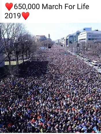 crowds march to life