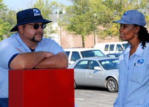 Mail carriers, hats