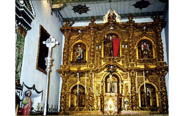 Altar wall of St. Juan Capistrano