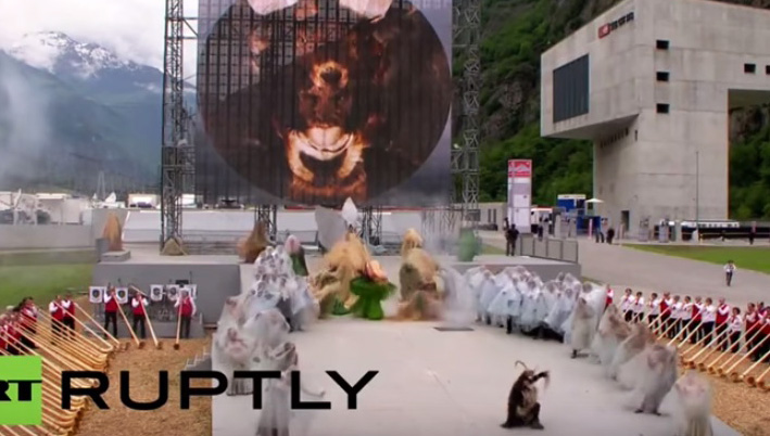 Gotthard tunnel opening