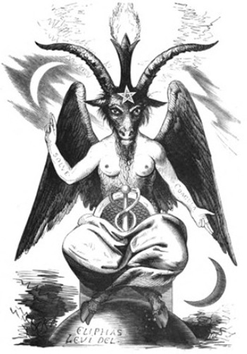 The transgender idol of Satanism, Baphomet