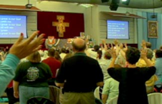 Pentecostalism mixed with Catholicism