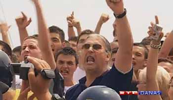 protests against the gay pride parade, Split, Croatia