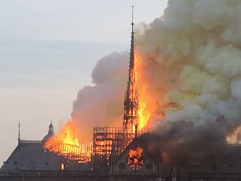 Notre Dame ablaze