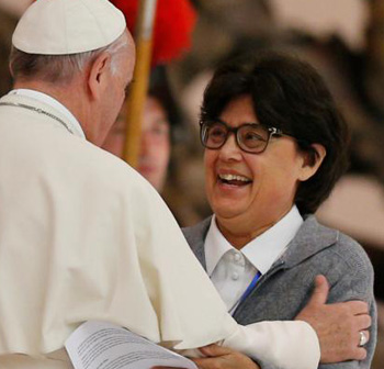 Francis welcoming radical feminist Zagano