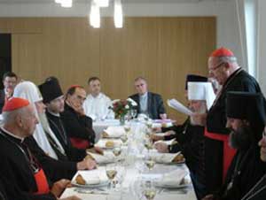 Armand Vingt Trois at an ecumenical dinner