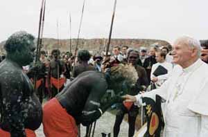 aborigines pope jpii