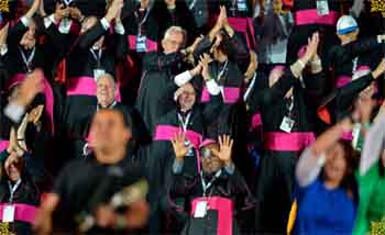 Bishops dancing at a WYD