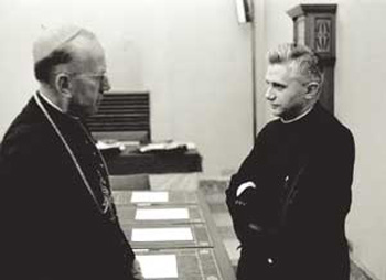 Joseph Ratinger with Cardinal Frings