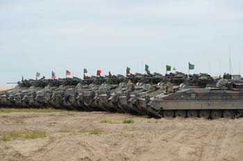 German tanks at Zagan