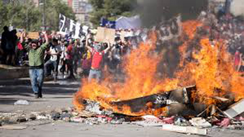 Chile street violence