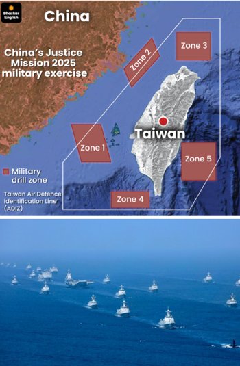 China's drill around Taiwan