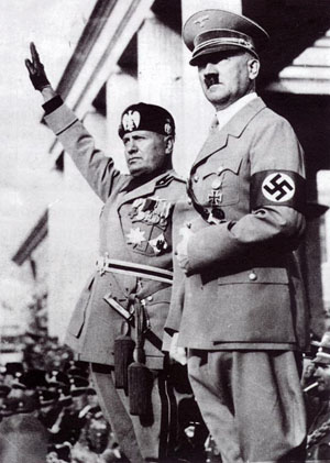 Hitler and Mussolini