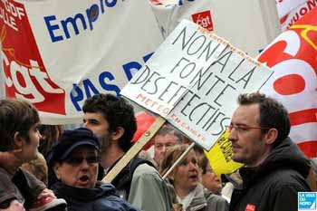 CGT manifestation in Marseille, 2009 