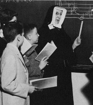 pre vatican II nun classroom