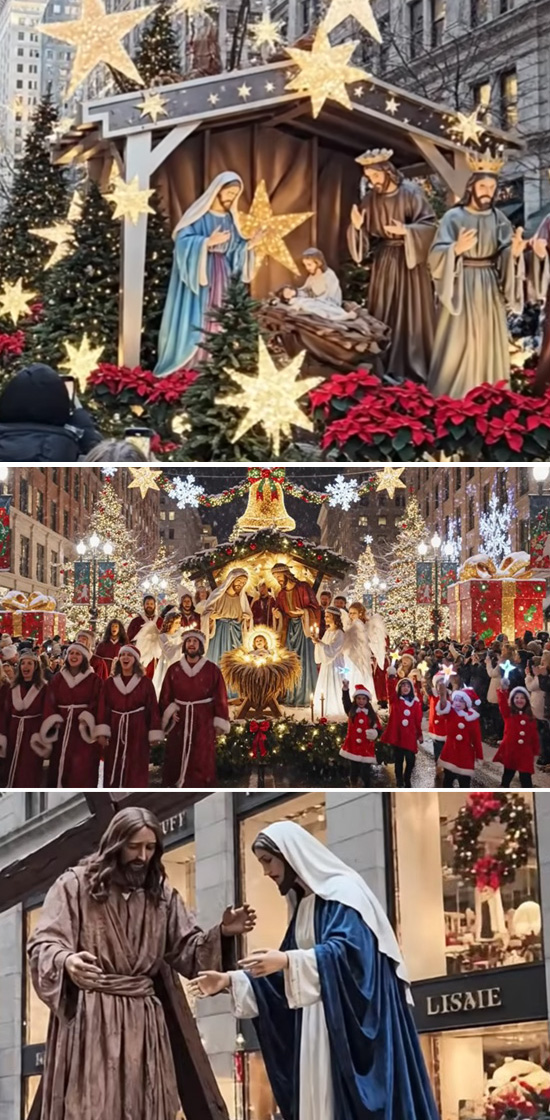 Blasphemous Mary with a beard