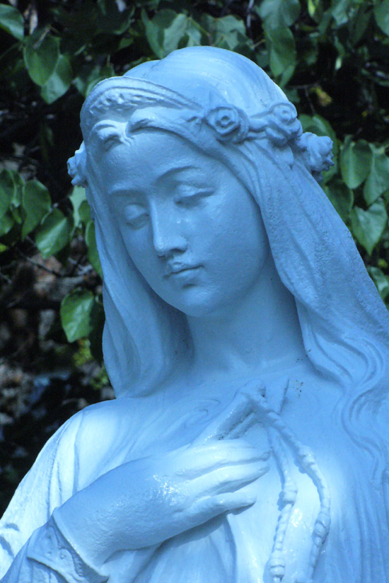 a statue of St. Philomena