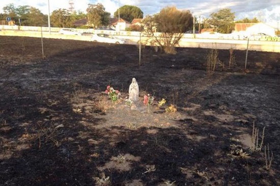 Our Lady saved from fire in Spain 1