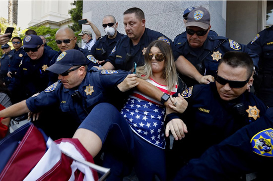 Protests in Sacramento May 1, 2020