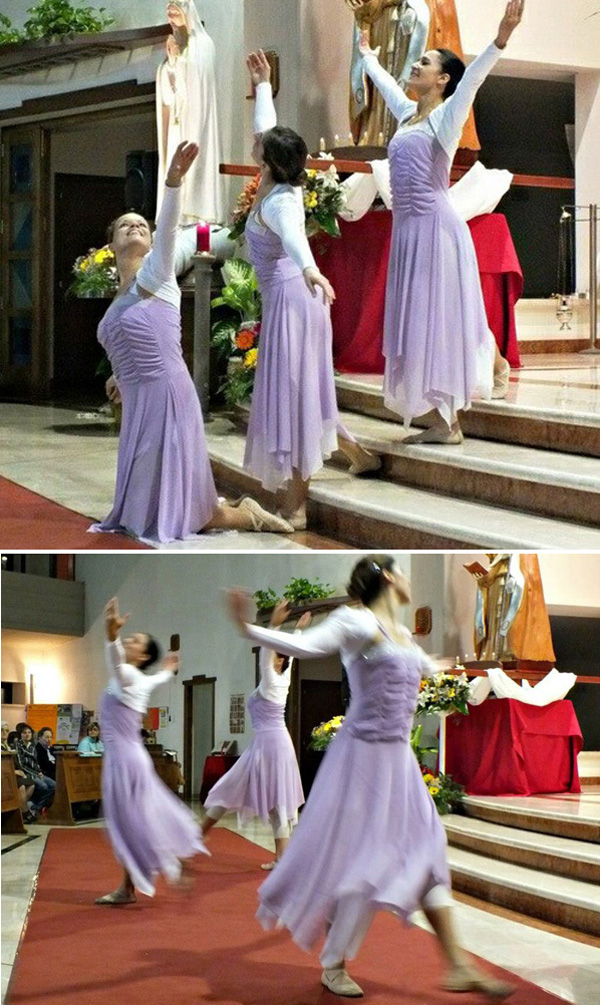 dancing girls in San Bruno, Rome