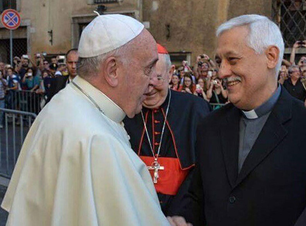 FRancis with Fr. Arturo Sosa