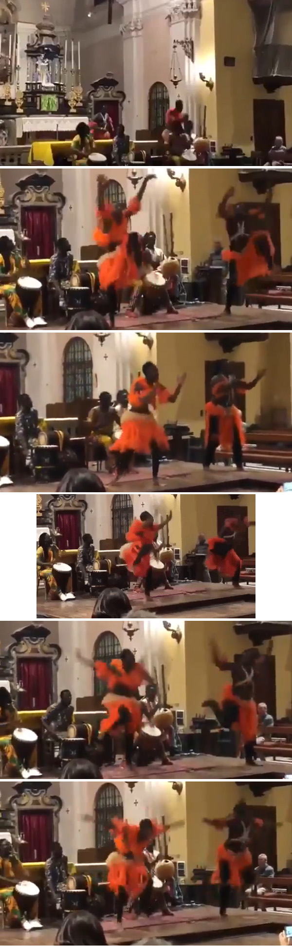 Afro music in Turin church 2