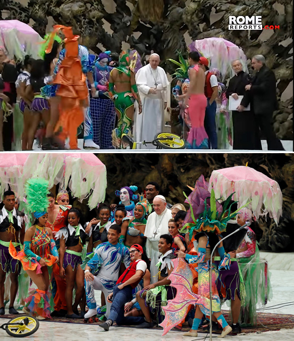 Francis receives Cuban Circus 6