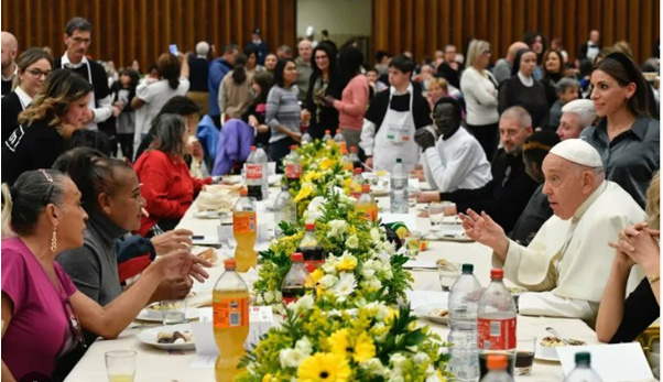 Francis dinner with transgenders 1