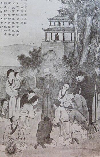 Bl. Oderic preaching to Chinese people