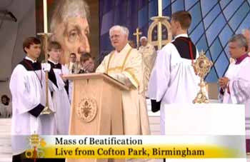 Jack Sullivan at Newman beatification Mass