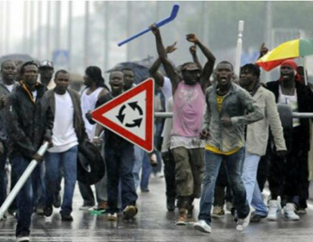 Riots in Rosano, Calabria 2010