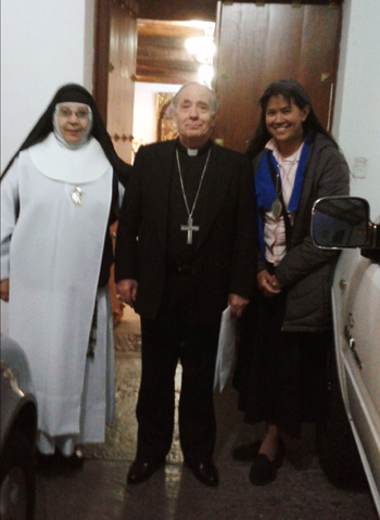 Jade Libero with Nuncio Guido Otonello