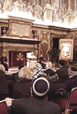 John Paul II with rabbis at the Vatican