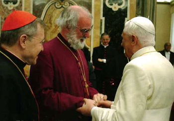 Benedict receives Rowan Williams