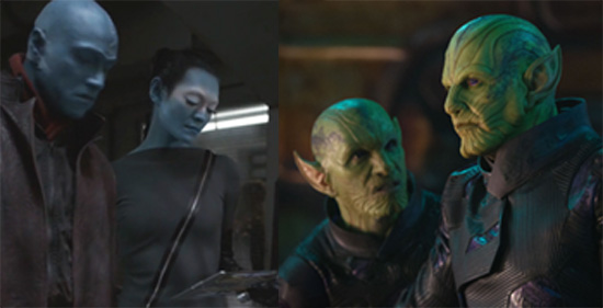 skrulls and Krees