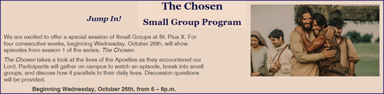 st pius hosts the chosen study