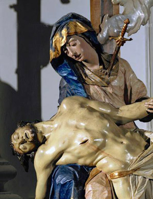 A painted Pieta