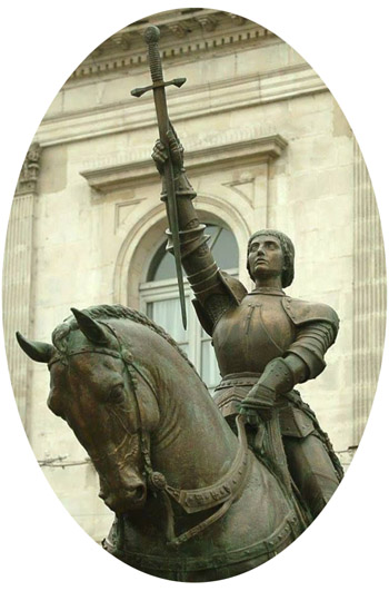 jeanne d'arc with sword'