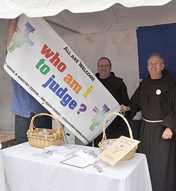 Franciscan Booth Pride parade