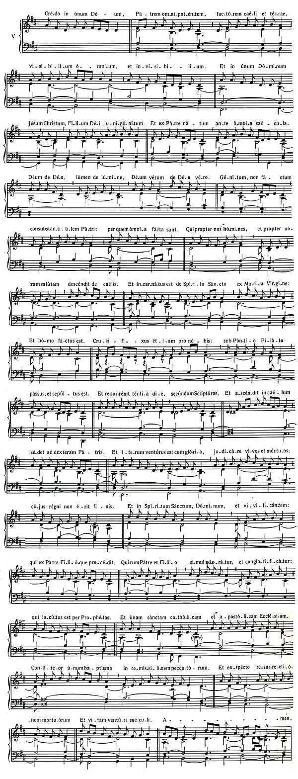 Credo, sheet music